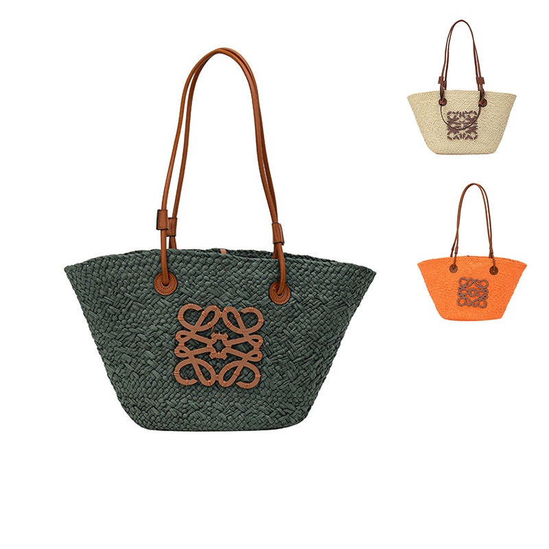 Túi mây sành điệu Thủ công Wicker Tote Urban Tối giản Dây đeo thời trang đôi