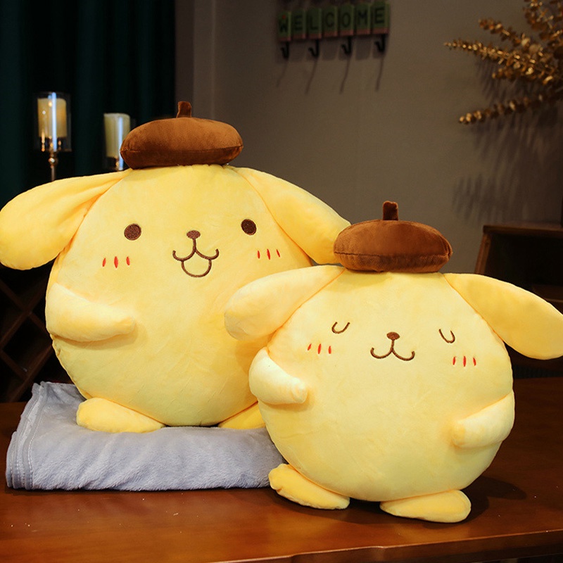 Gối Ôm Nhồi Bông Hình Sanrio Pompompurin 40cm Dễ Thương