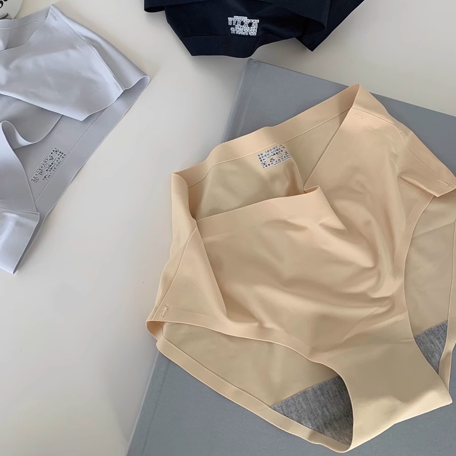 Giảm giá nóng quần lót lụa băng phụ nữ cotton đáy quần lót liền mạch mùa hè thoải mái giữa eo cô gái trẻ quần lót nữ đơn giản