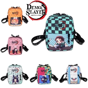 Túi Đeo Vai Unisex Cỡ Nhỏ In Hình Anime Demon Slayer Kamado Tanjirou Hashibira Inosuke