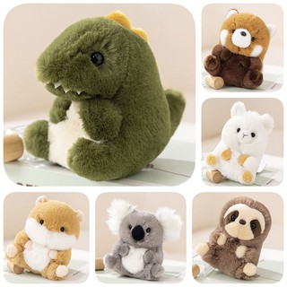 Động vật Đồ chơi nhồi bông đáng yêu Gấu trúc, Koala, Sloth, Hamster, Alpaca, Khủng long, Vải ngắn sang trọng, Đầy bông Pp chất lượng, Tuyệt vời như phòng và trang trí Trẻ em