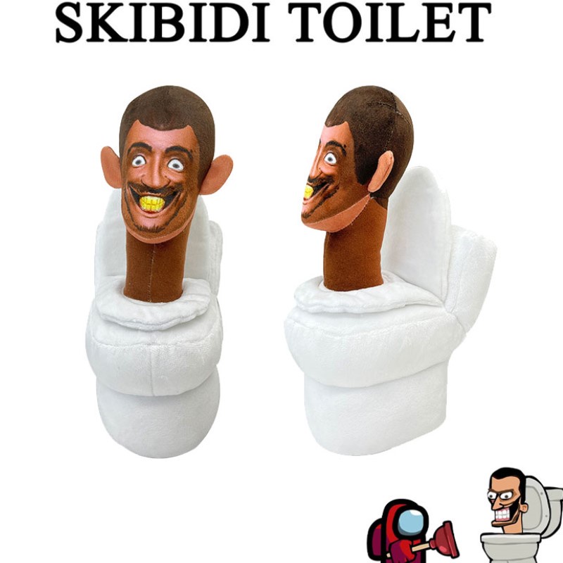 Đồ chơi nhồi bông Hình Toilet Skibidi 28cm Ngộ Nghĩnh