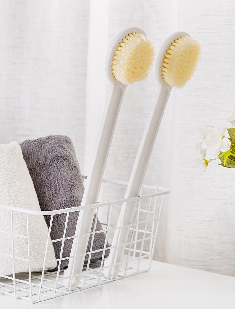Mô tả Bàn Chải Tắm Lông Mềm Cán Dài Tiện Dụng - 7