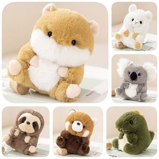Động vật Đồ chơi nhồi bông đáng yêu Gấu trúc, Koala, Sloth, Hamster, Alpaca, Khủng long, Vải ngắn sang trọng, Đầy bông Pp chất lượng, Tuyệt vời như phòng và trang trí Trẻ em