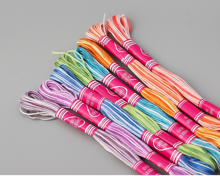 Bộ 8 Cuộn Chỉ Thêu Chữ Thập 8m8 Bằng Polyester Màu Sắc Gradient 8 Cuộn ...