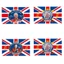 Vải Union Jack với thiết kế cờ Charles IIii của Wufudtp