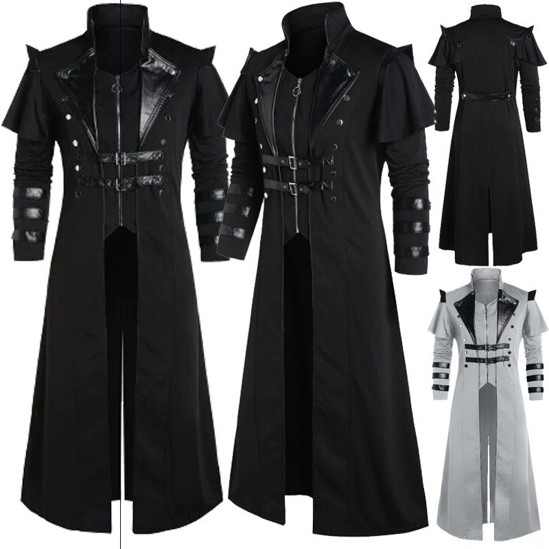 Áo khoác len thời trang, thiết kế tách rời sang trọng, phù hợp cosplay hoặc biểu diễn trên sân khấu