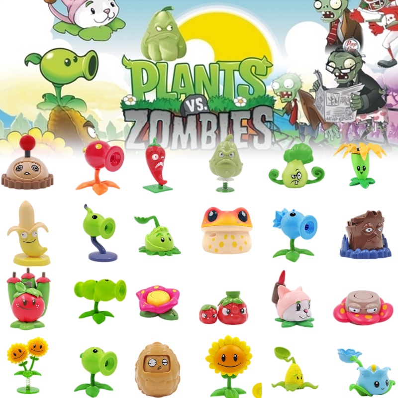 Zombies Vs. Bộ đồ chơi thực vật với nhiều nhân vật và bệ phóng phóng Chiếu