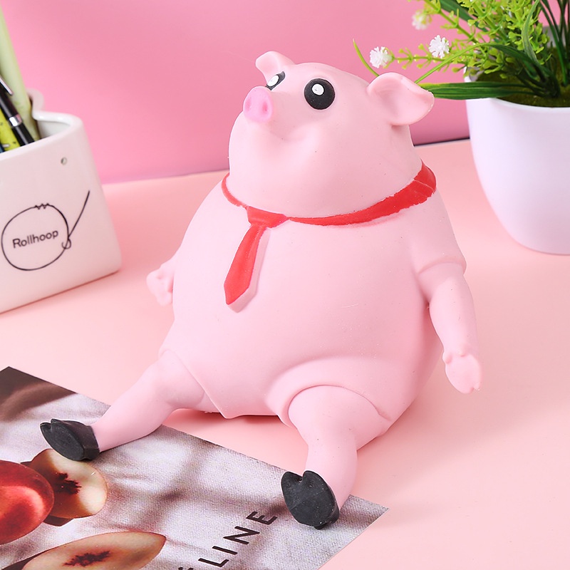 Đồ Chơi Mềm Dẻo Giảm Stress Hình Chú Heo Hồng Xinh Xắn