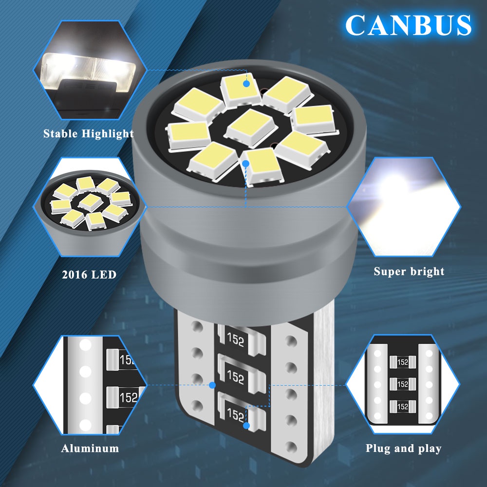 Mô tả Bóng đèn led LYMOYO T10 W5W ánh sáng trắng 6000K cho biển số xe hơi - 3