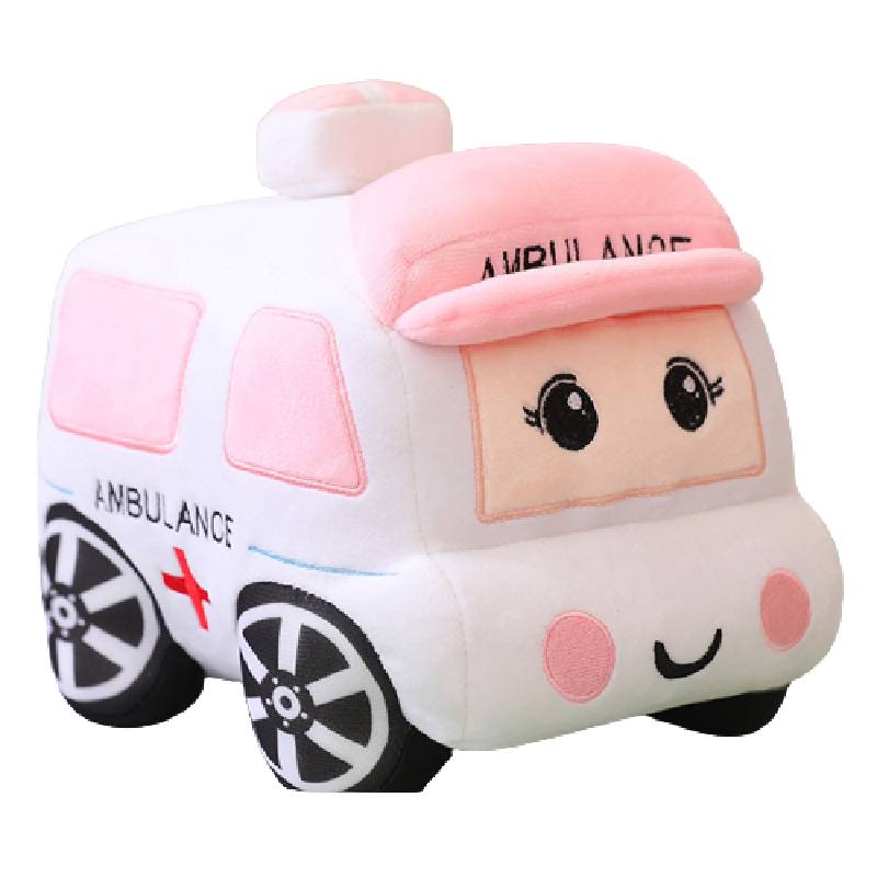 Gối Ôm Mềm Mại Hình Xe Cảnh Sát Taxi Hoạt Hình 40cm Cho Bé Trai