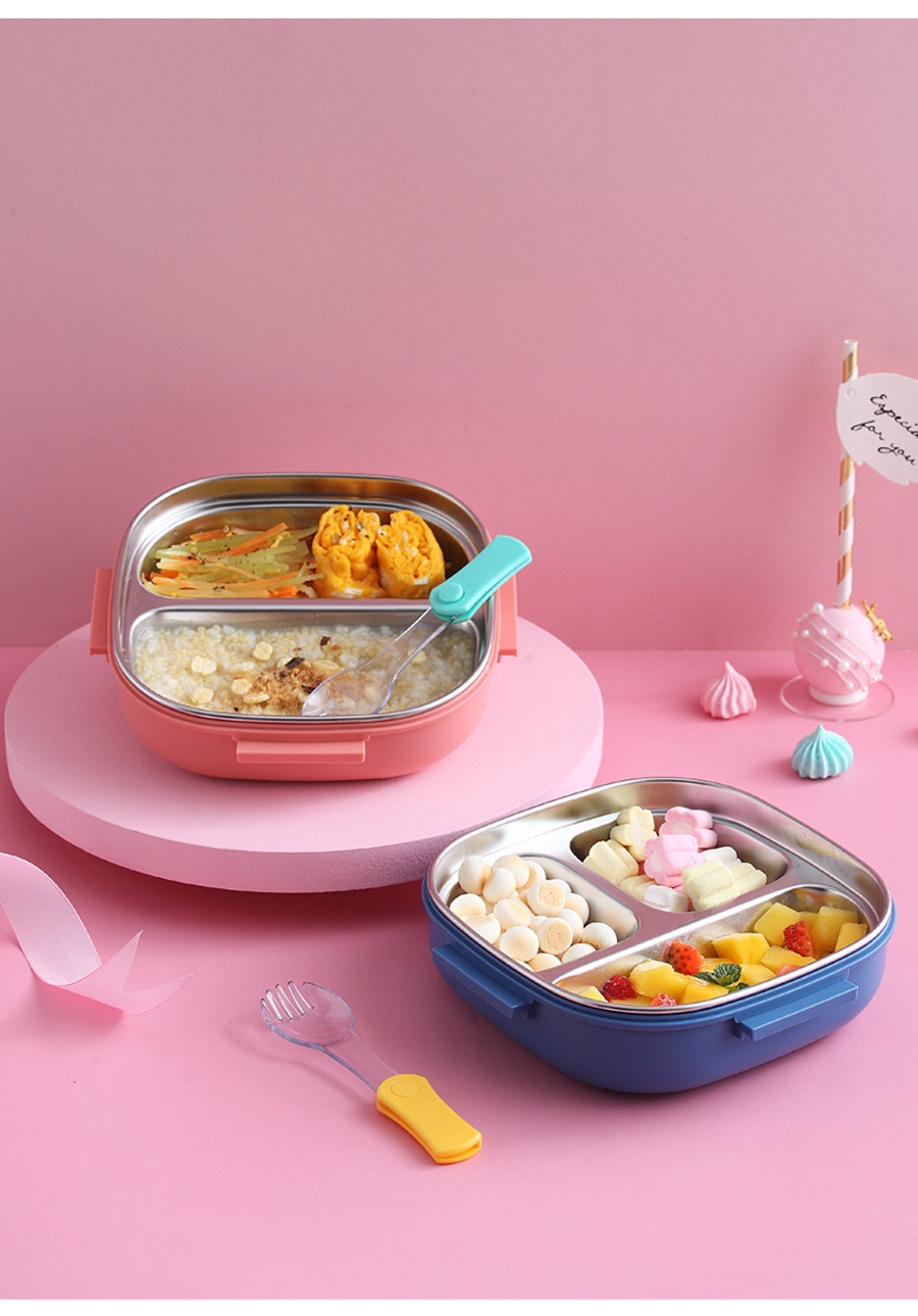 Insulated Lunch Box, 304 Stainless Steel Dinner Plate, Bento Box, Microwave  Safe Plastic Lunch Box, Leakproof Food Container, For Teenagers And Workers  At School, Canteen, Back School, For Camping And Picnic, Home