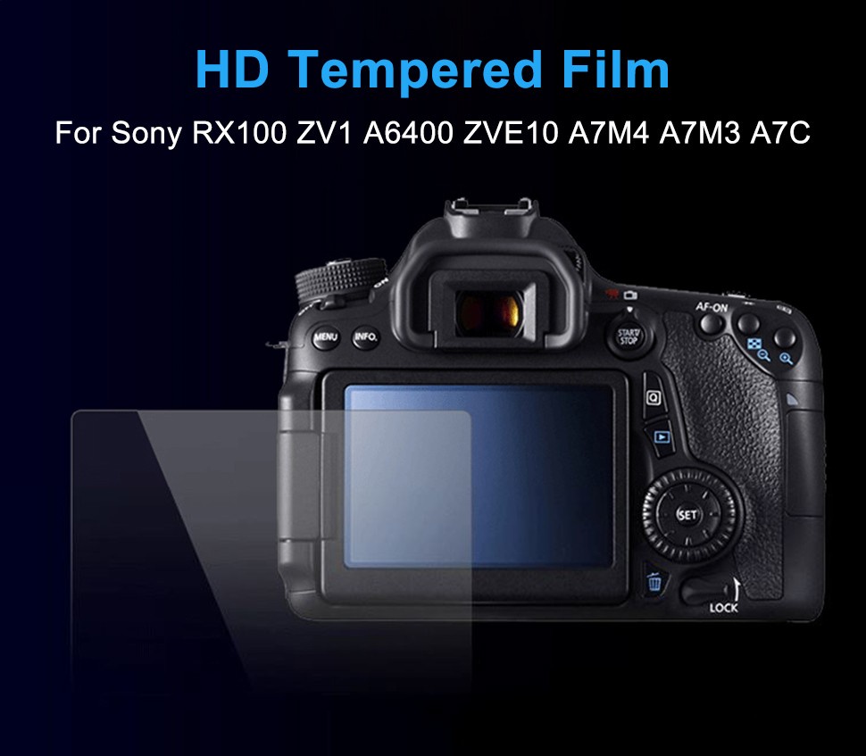 Kính Cường Lực Bảo Vệ Phim Camera HD Màn Hình Cho Sony ZV1 ZVE10