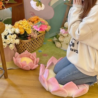 Gối Bông Mềm Mại Hình Hoa Sen Màu Hồng Đáng Yêu
