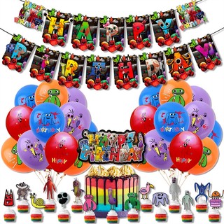 Set Bong Bóng + Que Cắm Trang Trí Bánh Sinh Nhật Garten of Banban