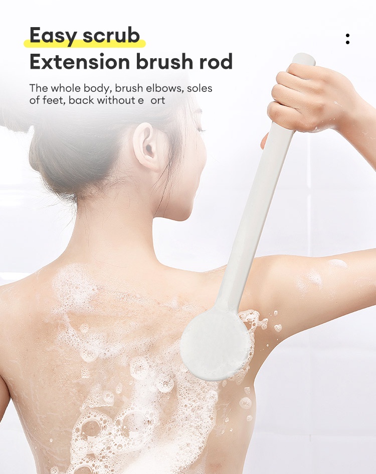 Mô tả Bàn Chải Tắm Lông Mềm Cán Dài Tiện Dụng - 2