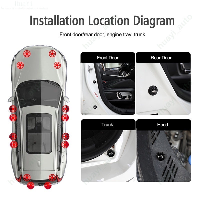 Đệm Cao Su Cách Âm Chống Sốc Gắn Cửa Xe Hơi Ford Ranger Bronco Focus Kuga Ka EcoSport Territory Transit F-Series Maverick Figo