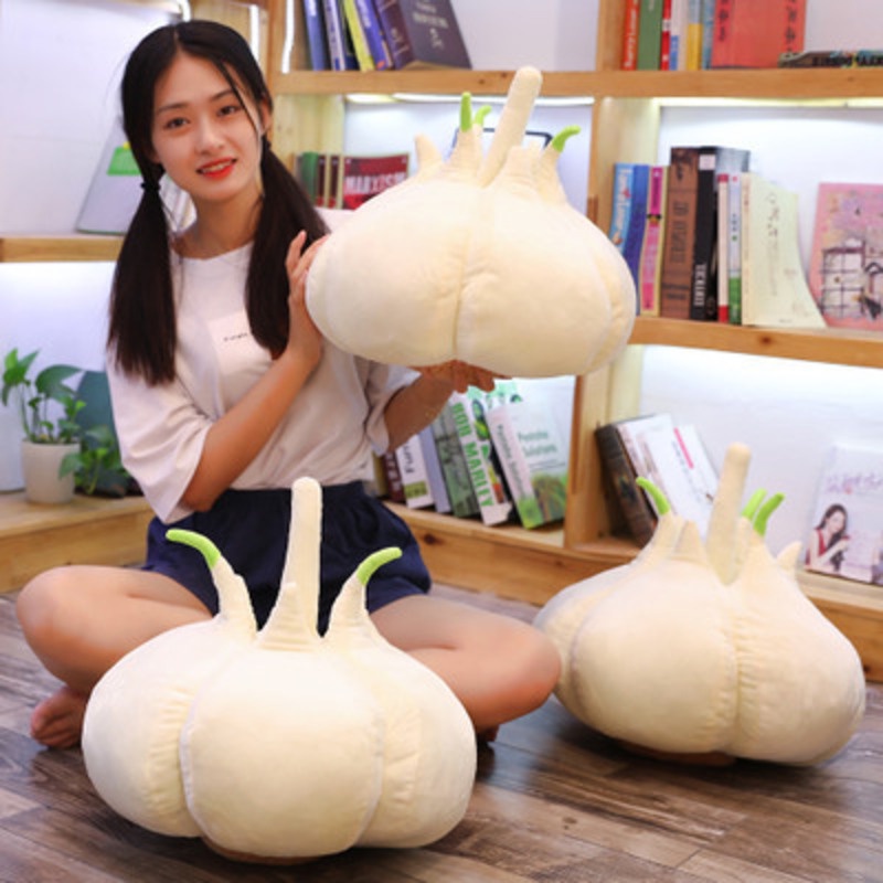 Gối Nhồi Bông Hình Tỏi 40cm Trang Trí Nhà Cửa