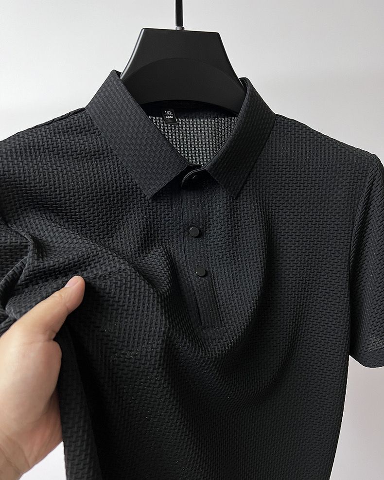Áo Polo Nam Lụa Băng Ice Silk XC2522 màu xám đậm