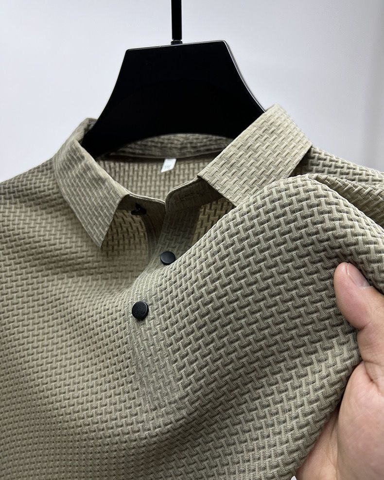 Áo Polo Nam Lụa Băng Ice Silk XC2522 màu xanh lá