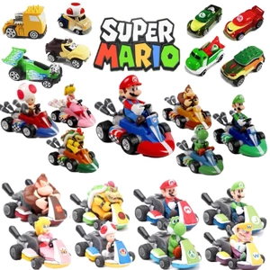 Super Mario Yoshi Toad Kart Công Chúa Đào Kéo Lại Hình Đồ Chơi Ô Tô Người Hâm Mộ Trò Chơi Bộ Sưu Tập Mô Hình Trẻ Em Bé Người Lớn Sinh Nhật Xmas