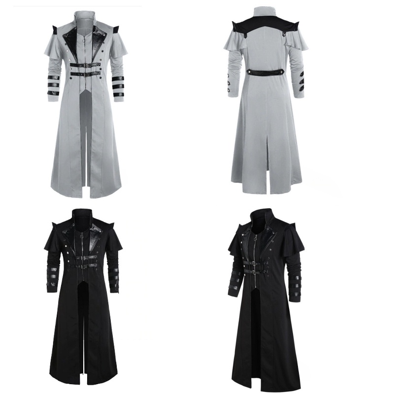 Áo khoác len thời trang, thiết kế tách rời sang trọng, phù hợp cosplay hoặc biểu diễn trên sân khấu