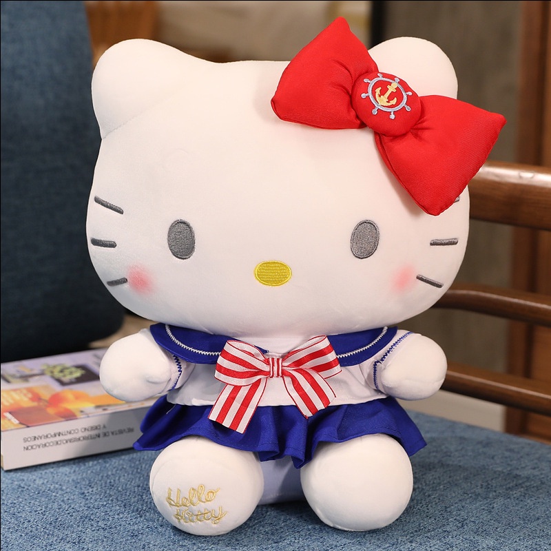 SANRIO Thú Nhồi Bông Hình Mèo Hello Kitty 22cm Trang Trí Dễ Thương