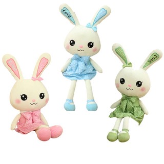 Búp Bê Duyên Dáng Thỏ Có Váy Mềm Pp Cotton Làm Đầy Đồ Chơi Động Vật Đáng Yêu Cho Trẻ Em Bé Gái Và Thỏ Người Hâm Mộ Inch Xanh / Hồng / Xanh Lá 11.8-39.4