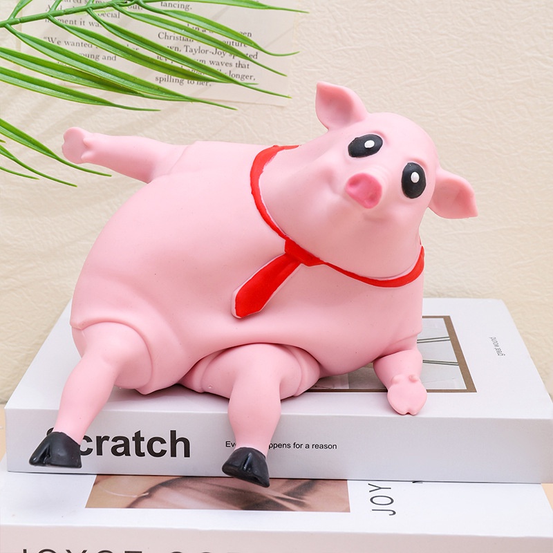 Đồ Chơi Mềm Dẻo Giảm Stress Hình Chú Heo Hồng Xinh Xắn