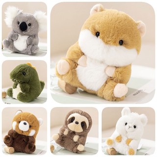 Động vật Đồ chơi nhồi bông đáng yêu Gấu trúc, Koala, Sloth, Hamster, Alpaca, Khủng long, Vải ngắn sang trọng, Đầy bông Pp chất lượng, Tuyệt vời như phòng và trang trí Trẻ em