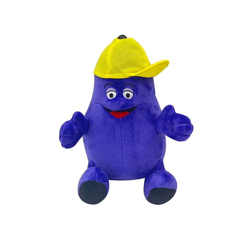 Búp Bê Nhồi Bông Grimace Shake Hat Ngắn Màu Vàng Chất Lượng Cao