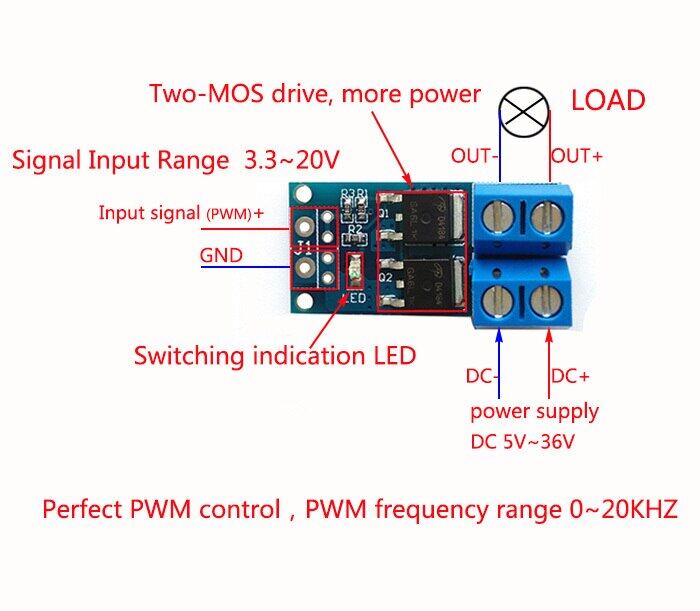 Bảng Mạch Điều Khiển PWM 15A 400W MOS FET Cho arduino | Shopee Việt Nam