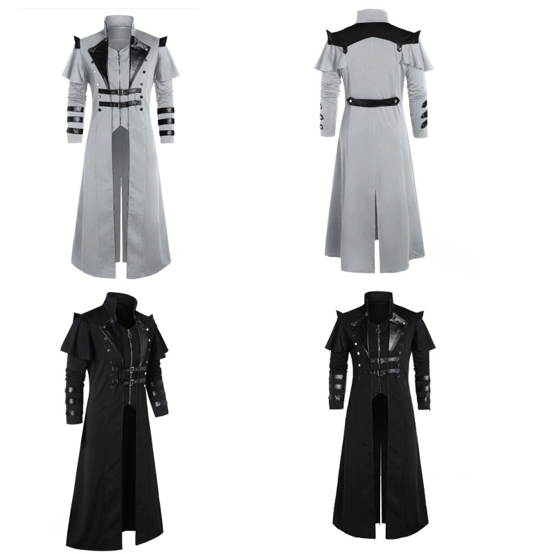 Áo khoác len thời trang, thiết kế tách rời sang trọng, phù hợp cosplay hoặc biểu diễn trên sân khấu