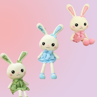 Búp Bê Duyên Dáng Thỏ Có Váy Mềm Pp Cotton Làm Đầy Đồ Chơi Động Vật Đáng Yêu Cho Trẻ Em Bé Gái Và Thỏ Người Hâm Mộ Inch Xanh / Hồng / Xanh Lá 11.8-39.4