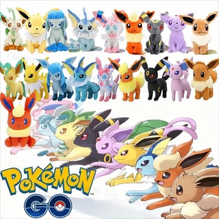 Thú Nhồi Bông Hình Pokemon Eevee Sylveon Flareon Jolteon Umbreon Vaporeon 30cm Mềm Mại Làm Quà Tặng Cho Bé