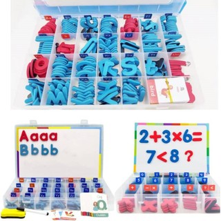 Bộ Bảng Chữ Cái Và Số Bằng Xốp Hít Nam Châm Giáo Dục Sớm Cho Bé