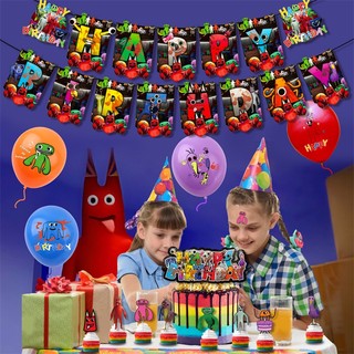 Set Bong Bóng + Que Cắm Trang Trí Bánh Sinh Nhật Garten of Banban