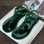 Phụ nữ thanh lịch Dây đeo mắt cá chân Flat Jelly Sandals Giày mùa hè Mềm mại thoải mái Dép xỏ ngón đi biển