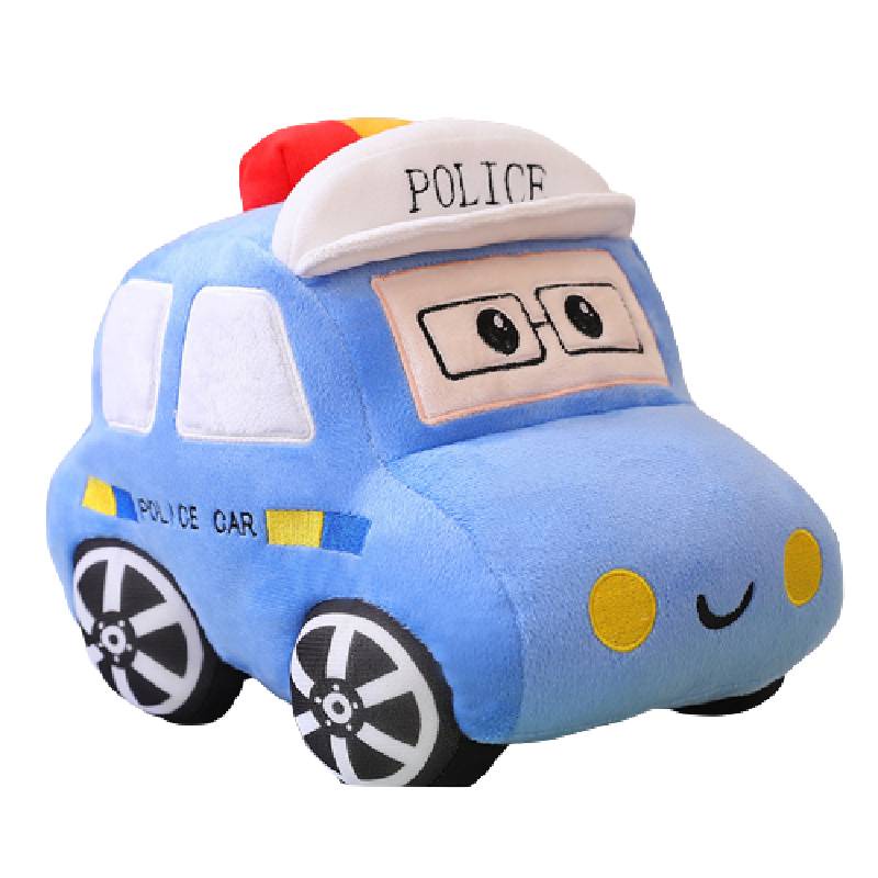 Gối Ôm Mềm Mại Hình Xe Cảnh Sát Taxi Hoạt Hình 40cm Cho Bé Trai