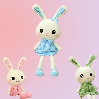 Búp Bê Duyên Dáng Thỏ Có Váy Mềm Pp Cotton Làm Đầy Đồ Chơi Động Vật Đáng Yêu Cho Trẻ Em Bé Gái Và Thỏ Người Hâm Mộ Inch Xanh / Hồng / Xanh Lá 11.8-39.4