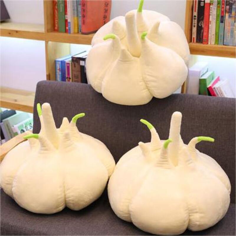 Gối Nhồi Bông Hình Tỏi 40cm Trang Trí Nhà Cửa