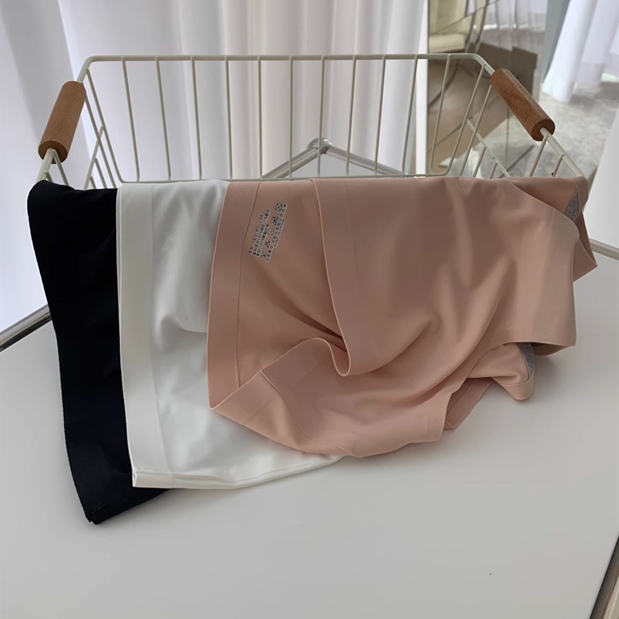 Giảm giá nóng quần lót lụa băng phụ nữ cotton đáy quần lót liền mạch mùa hè thoải mái giữa eo cô gái trẻ quần lót nữ đơn giản