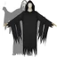 Sợi Polyester Đen Scream Vi Cape Cho Cosplay Và Ngôi Nhà Ma Ám