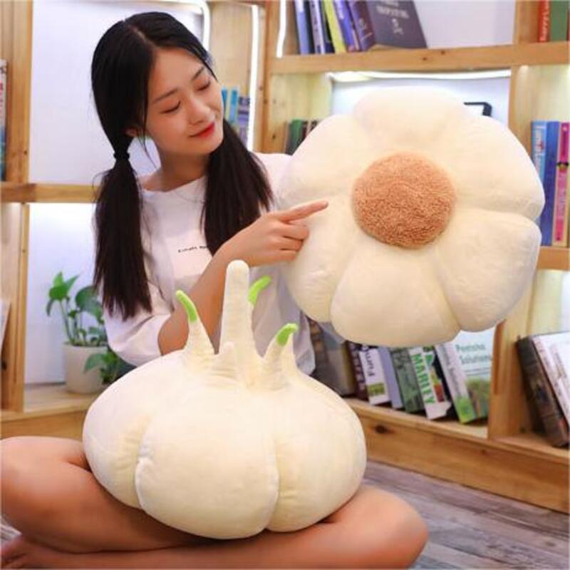 Gối Nhồi Bông Hình Tỏi 40cm Trang Trí Nhà Cửa