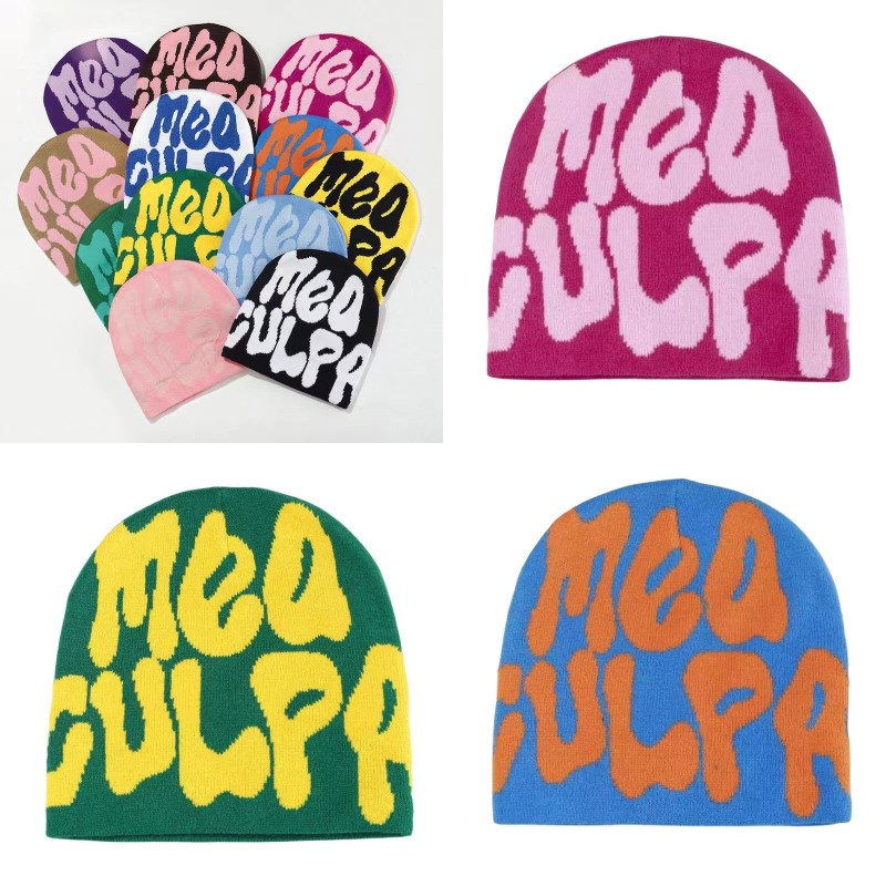 Mũ dệt kim Mea Culpa Beanies Phụ kiện hoàn hảo cho thời trang thời tiết lạnh
