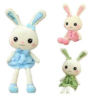 Búp Bê Duyên Dáng Thỏ Có Váy Mềm Pp Cotton Làm Đầy Đồ Chơi Động Vật Đáng Yêu Cho Trẻ Em Bé Gái Và Thỏ Người Hâm Mộ Inch Xanh / Hồng / Xanh Lá 11.8-39.4