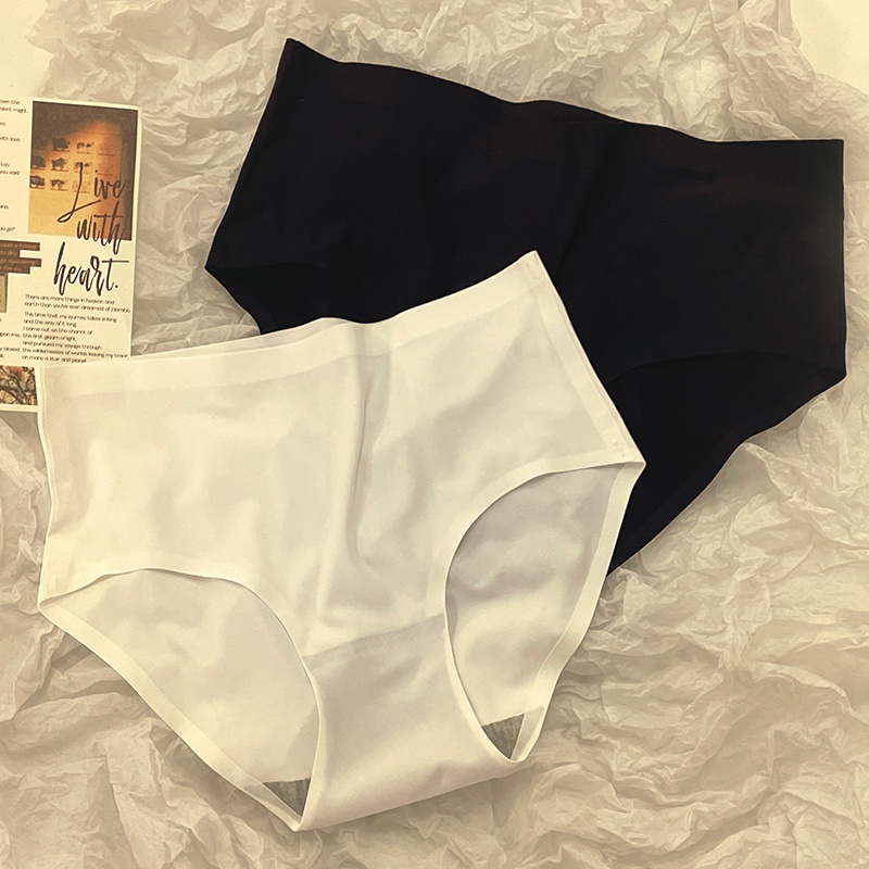 Kích thước m-xl phụ nữ liền mạch đồ lót lụa băng thoải mái giữa eo phụ nữ quần lót cotton đơn giản đũng quần cô gái trẻ quần lót nữ