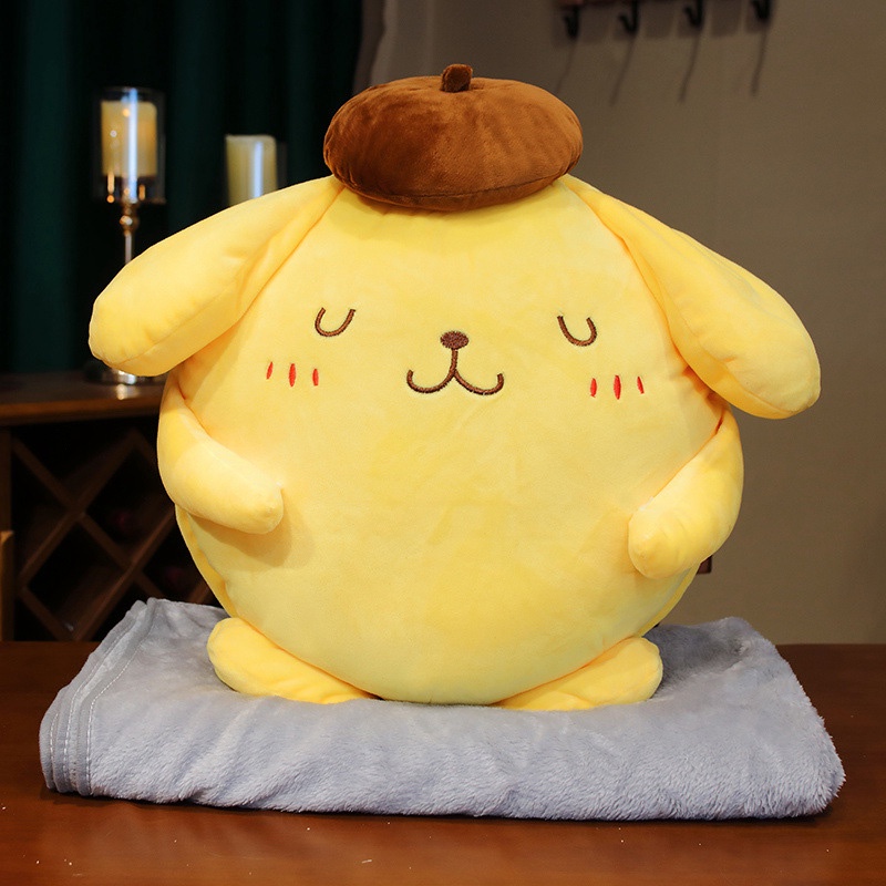 Gối Ôm Nhồi Bông Hình Sanrio Pompompurin 40cm Dễ Thương