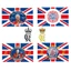 Vải Union Jack với thiết kế cờ Charles IIii của Wufudtp