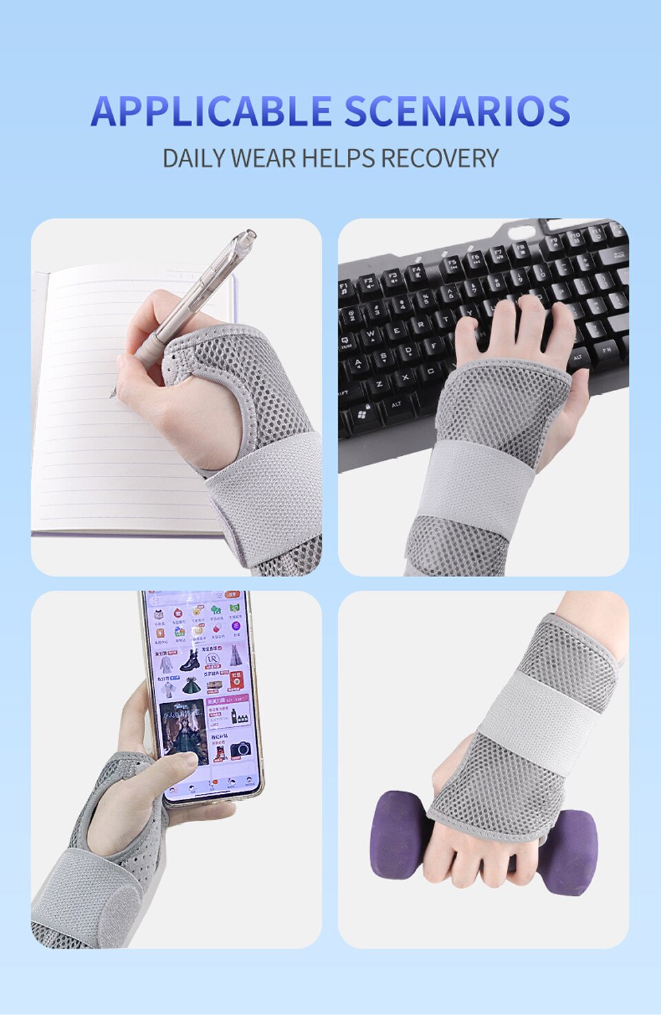 Mô tả Băng Quấn Bảo Vệ Cổ Tay Thoáng Khí Chuyên Dụng - 8